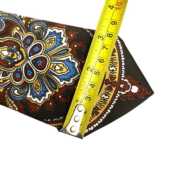 Pierre CARDIN Earthy Brown Psychedelic Retro Tie Vintage Polyester Designer - Picture 5 of 6